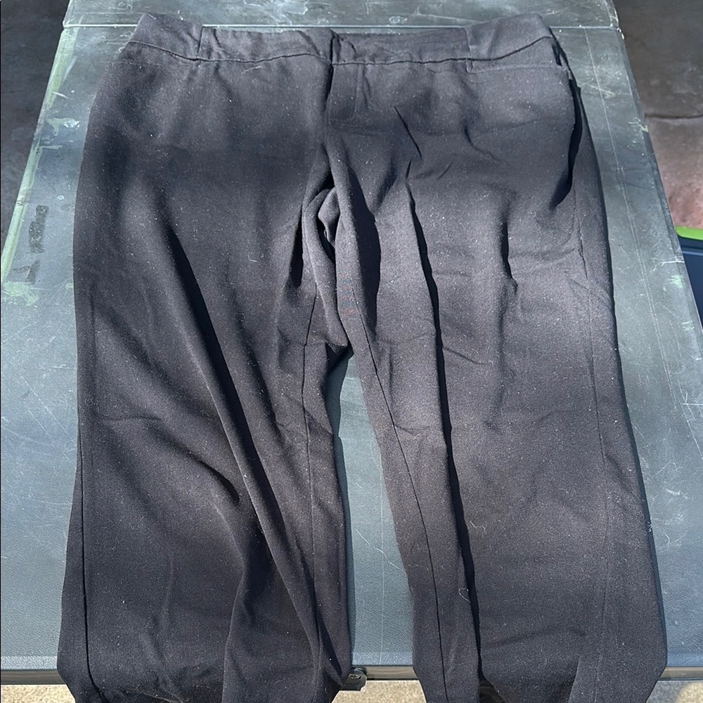 CJ Banks Black Dress Pants with Elegant Straight Cut Fit